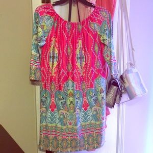 Floral off the shoulder dress